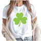 thumbnail image 1 of Camiseta de Manga Corta de Cuello Redondo Impresa de Primavera Superior de las Mujeres, Mezcla Ligera de Poliéster para Uso Diario Y de Fiesta Casual, 1 of 1