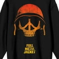 thumbnail image 2 of Full Metal Jacket Skull With Helmet Crew Neck Long Sleeve Black Adult Sweatshirt-Large, 2 of 3
