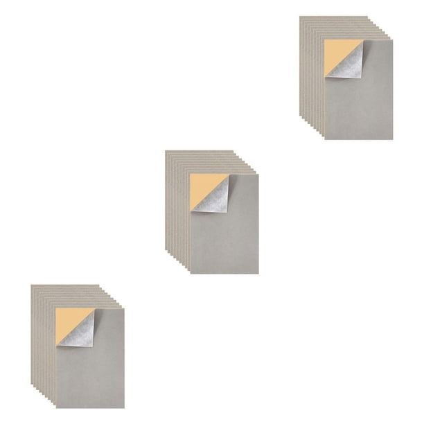 Naiovety 10 piezas A4 hojas adhesivas de terciopelo flocado pegajoso forro de caja de joyería telas suaves cajón mostrador tocador gris Type1 NO1