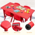 thumbnail image 4 of Topbuy Kids Multifunctional Activity Rectangle Table Kids Learn and Play Desk Red, 4 of 9