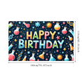 thumbnail image 6 of Colorful Theme Happy Birthday Banner Party Backdrop Decorative Design for Kids Party Photo Shoot Indoor Decoration, 6 of 7