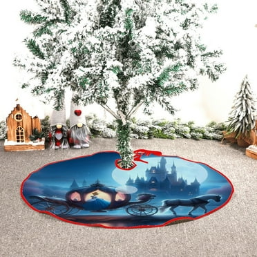 Cinderella themed Christmas Tree Skirt 48inch premium collectible decor