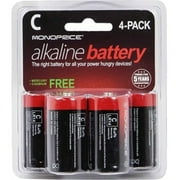 C Alkaline Battery 4-Pack