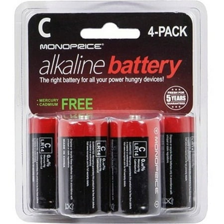 C Alkaline Battery 4-Pack