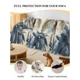 thumbnail image 4 of Palm Tree Beach Couch Cover for 2 Cushion Couch, Watercolor Botanical Seaside Washable Love Seat Sofa Covers Slipcover, Throw Sofa Covers for Pets, Furniture Protector 71"x102", 4 of 9