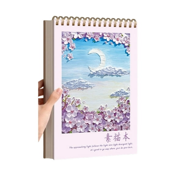 Sketching Pad Professional Sketch Book For Artists With Thick Paper For Colored Pencils Watercolor Markers