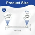 thumbnail image 2 of 3Pcs Combination Wrench 17mm Metric 12-Point Box and Open End CR-V Steel Spanner, 2 of 7