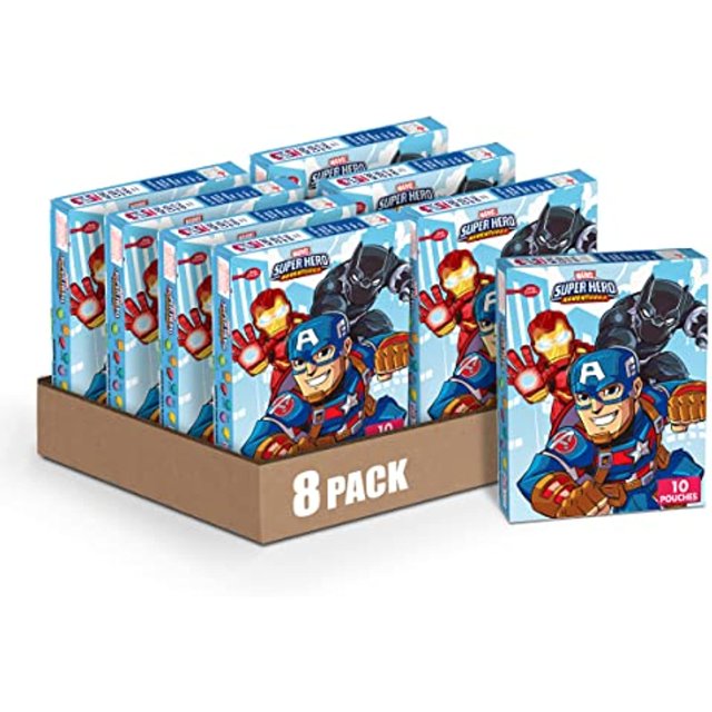 Marvel Avengers Fruit Snacks, 10 Pouches (Pack Of 8)