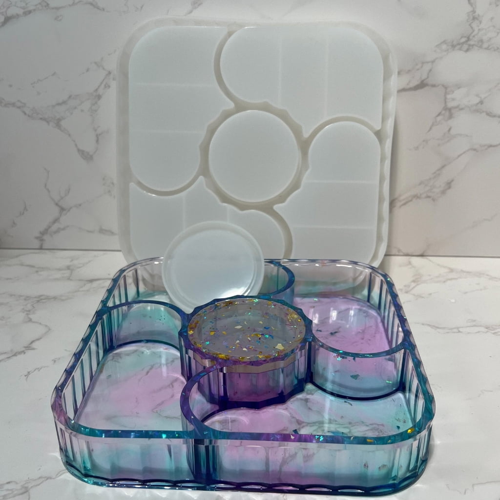 BQBQERT Stylish Silicone Mold Fruit Trays Resin Fruit Storage Box Silicone Suitable for Projects
