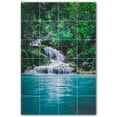thumbnail image 1 of Picture-Tiles.com: Waterfalls Ceramic Tile Wall Mural WAL501136-46L. 32"W x 48"H using (24) 8" x 8" Ceramic Tiles-Satin Finish, 1 of 3