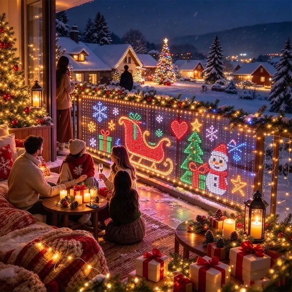 Smart LED Curtain Lights, App Programmable RGB String Lights with Music Sync
