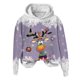 thumbnail image 4 of WILLBEST Sudadera de Mujer con Capucha, Estilo Casual, con Estampado Navideño de Ciervos con Cabeza Grande y Copos de Nieve Cuello Redondo, Manga Larga y Diseño Ligero X-Grande, 4 of 4