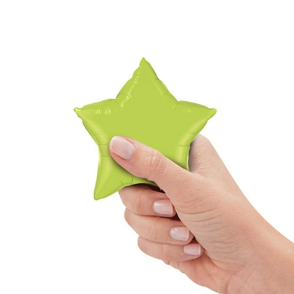 4 inch Mini Star - Lime Green (Air-Fill Only) Foil Mylar Balloon - Party Supplies Decorations