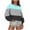 Light Blue, variant on ZUKMRJPC Crewneck Sweatshirts Women Fashion Color Block Long Sleeve Oversized Pullover Sweater Loose Fit Comfy Fall Tops