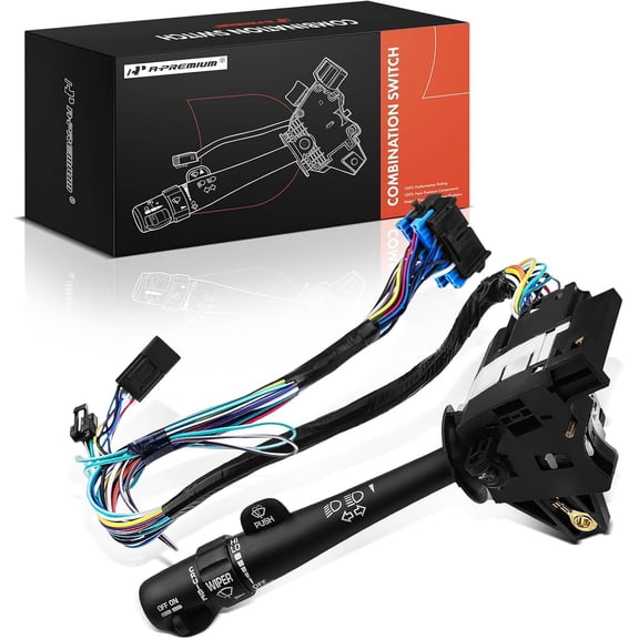 A-Premium Turn Signal Switch Cruise Control Switch Windshield Wiper Washer Multifunction Switch Lever Compatible with Chevrolet Impala 2000-2005 3.4L 3.8L Gas 26085930 26093873 62900336 88964580