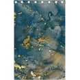 thumbnail image 4 of Coolnut Navy Blue Gold Marble Blackout Curtain for Bedroom, 2 Panels Thermal Insulated Blackout Drapes Long Darkening Curtains with Grommets for Living Room 55 x 72 Inch, 4 of 5