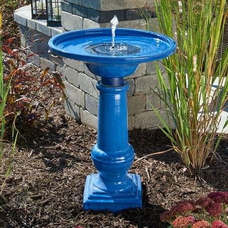 Athena Ceramic Solar On Demand Birdbath Athena Ceramic Solar On Demand Birdbath