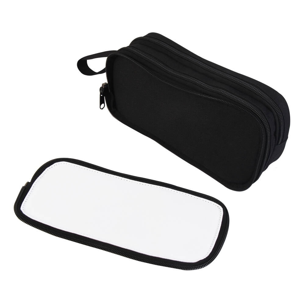 5 pcs Sublimation Blank Polyester Pencil Cases Hand-held Pencil Cases Suitable for Students To Use For Heat Transfer Print(red)