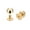 Gold Tone, variant on 10x6mm Screw Back Rivets Solid Round Head Leather Studs Bronze Tone 10 Pack