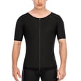 thumbnail image 5 of KingShop Men Sauna Sweat Vest Hot Polymer Corset Compression Waist Trainer Vest Workout Tank Top Zipper Weight Loss Body Shaper Shirt, 5 of 9