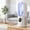 White, variant on 6-Speed Bladeless Electric Fan with Light, Portable Desktop Misting Tower Cooler with Remote Control, Quiet Oscillating Water Cooling Air Humidifier for Bedroom Office Room and Home