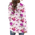 thumbnail image 4 of LOVZFMLL Cardigan pour Femmes à la Mode à Manches Longues Imprimé Floral Veste Cardigan, 4 of 6
