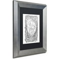 thumbnail image 2 of Trademark Fine Art "Enchanted Gardens 8" Canvas Art by KCDoodleArt Black Matte, Silver Frame, 2 of 4