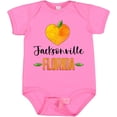 thumbnail image 3 of Inktastic Jacksonville Florida Orange in Heart Boys or Girls Baby Bodysuit, 3 of 5