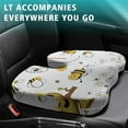 thumbnail image 4 of Premium Bee Pattern Memory Foam Seat Cushion Ergonomic Chair Pad for Office Chair, Car, Airplane & Bleachers Sciatica, Tailbone Hip & Back Pain Relief - Chair Cushion for Long Office Workers., 4 of 5