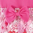 thumbnail image 7 of Baby Girl First Birthday Outfit Baby Kid Spring Cotton Long Sleeve Heart Blouse Bow Skirt 2 Piece Cotton Set Girl Clothes Red 3 Years-4 Years, 7 of 7