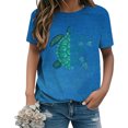 thumbnail image 2 of Ankishi Sea Turtle T Shirts for Women Crew Neck Trendy Graphic Tees Funny Casual Clothes Short Sleeve for Vacation Beach Travel, 2 of 8