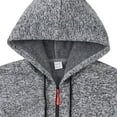 thumbnail image 5 of PNTUTB Mens Full Zip Multiple Pockets Solid Color Long Sleeve Drop Shoulder Hooded Coat Sport Casual, 5 of 6