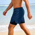 thumbnail image 4 of Rvwovn Men's 2-in-1 Lined Athletic Shorts with Compression Liner Lightweight Workout Running Shorts, 4 of 8