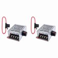thumbnail image 1 of 2X 7-70V 30A PWM DC Motor Speed Controller Switch Control 12V 24V 36V 48V with 30 Amp Fuse,2 x PWM DC Motor Speed Controller 2 x 30A Fuse,Silver, 1 of 6