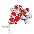 thumbnail image 1 of 10Pcs Christmas Bell Exquisite Clear Sound Ornamental Lovely  Tree Jingle Bell for Home, 1 of 8