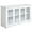 White, variant on HOMCOM Kitchen Sideboard Stackable Storage Cabinet with Sliding Glass Door