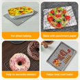 thumbnail image 4 of 2PCS Cooling Racks for Cooking and Baking -11.65''x16.85''Heavy Duty Stainless Steel Wire Rack for Baking, Grilling, Roasting - Oven & Dishwasher Safe - Fits Half Sheet Pan（Black）, 4 of 7