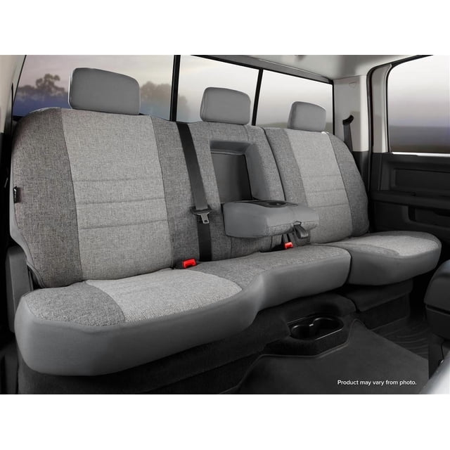 Fia Seat Cover OE35-2 GRAY Oe; 40 Driver/60 Passenger Split Seat With Non-Removable/Adjustable Headrests; Tweed; Gray; For One Row