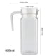 thumbnail image 1 of Bebedero acrílico para Bebidas, Jarra con Tapa y asa, Jugo de Rayas acanaladas Botella Cristalería Drinkware Dispensador de Agua Helada para Bar en casa (800 ml) Cocina Fugacal NO, 1 of 7