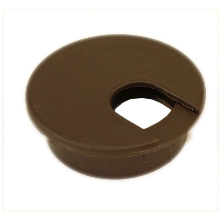 MyCableMart 1 3/4 Cut-Hole Size White Round Wire Management Grommet with Removable Lid