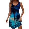 thumbnail image 5 of TaTaai Women's Versatile Solid Color Dress with Round Neck, Short Sleeves, and Elegant Minimalist Style Gift, 5 of 7