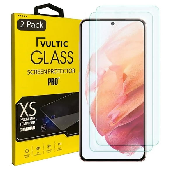 Vultic [2 Pack] Protecteur d'Écran pour Samsung Galaxy S21 5G [Cas Friendly], Couverture de Film en Verre Trempé