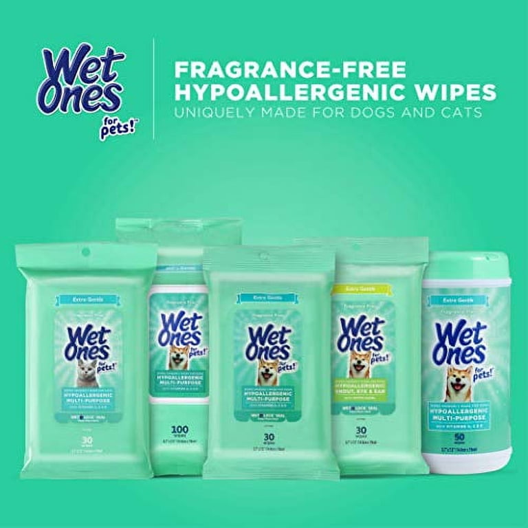 Hypoallergenic Fragrance-Free Dog Wipes, 50 Count photo 7