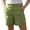 Green, variant on Hight Weasit Gym Shorts Summer Twill Shorts for Women, Casual Straight Leg Short Pants with Pockets, Summer Loose Versatile Bottoms Daily Wear Light Blue M