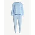 thumbnail image 5 of Joyspun Women's Plush Long Sleeve Top and Joggers Pajama Set, 2-Piece, Size XS-3X, 5 of 5