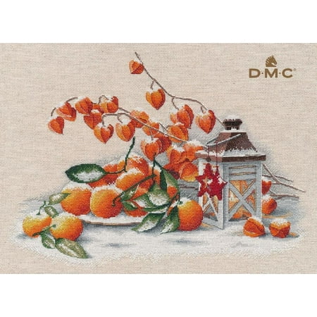 UPC: 4680021533013 | Counted Cross Stitch Kit Christmas Eve 1417 Needlework Easy Orange Flower By Oven Canvas Cotton Needle