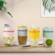 thumbnail image 4 of Yuarrent Botella de agua con pajita, portátil, Fitness, té, bebida, jugo, taza para beber, boca ancha, para acampar al aire libre, escuela, Drinkware Cocina y Comedor Azul Yuarrent HA062637-01B, 4 of 6