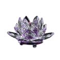 thumbnail image 4 of Birdeem Colored Crystal Glass Lotus Candle Tea Lamp Holder Buddhist Candle, 4 of 7
