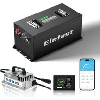 48V Lithium Battery Golf Cart Kit,Mini 100AH Lifepo4 Battery with 18A Charger and Touch Monitor,Peak current 1000A and Built-in 200A BMS,Up to 8000 Deep Cycle,Perfect for Golf Carts