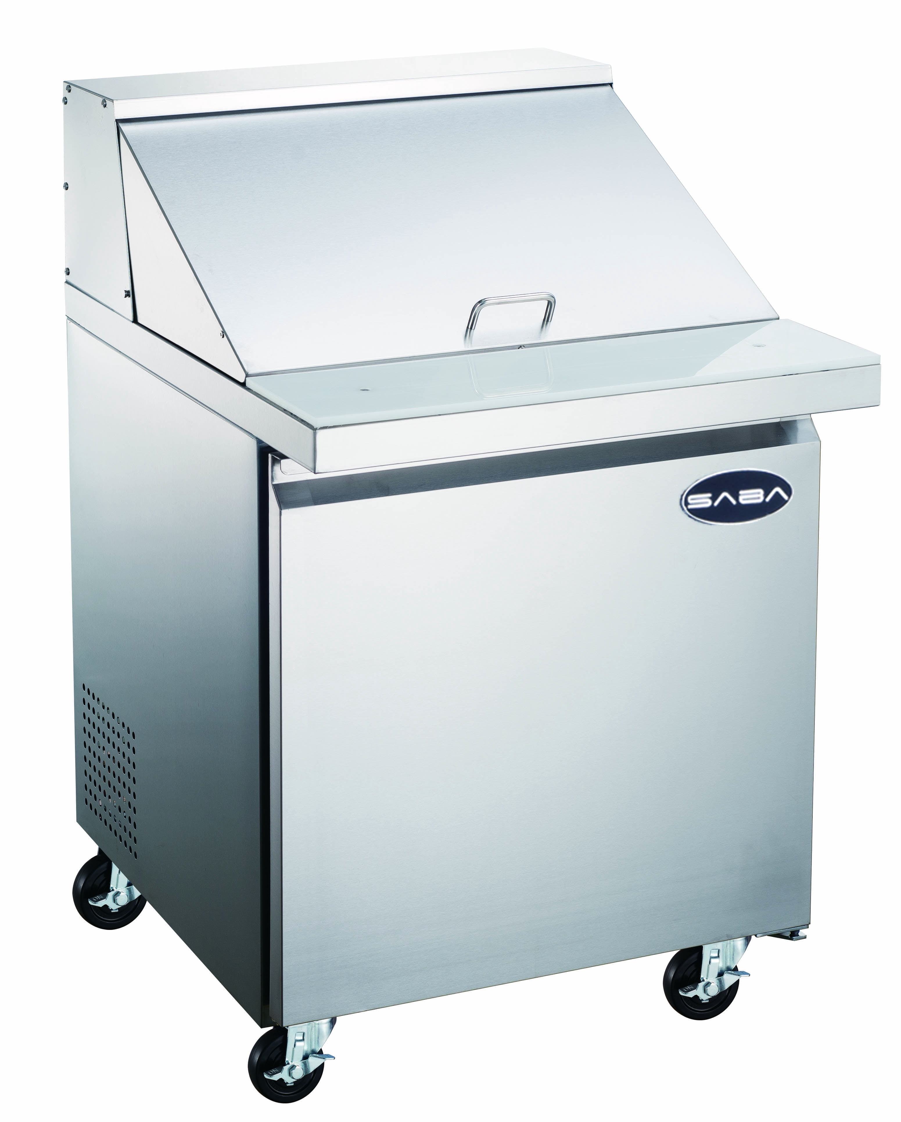Heavy Duty Commercial 27" (1 Door) Mega Salad Prep Table Refrigerator
